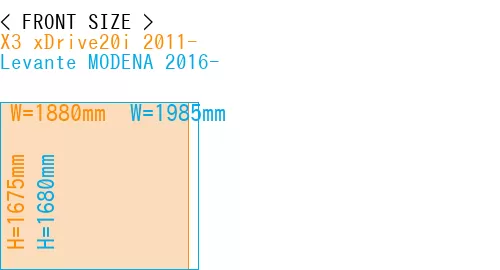 #X3 xDrive20i 2011- + Levante MODENA 2016-